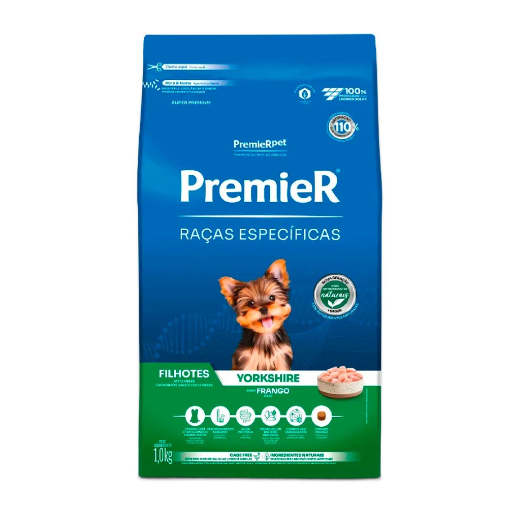 Ra??o Premier Yorkshire Filhote 1kg 1 Ração Premier Yorkshire Filhote 1kg