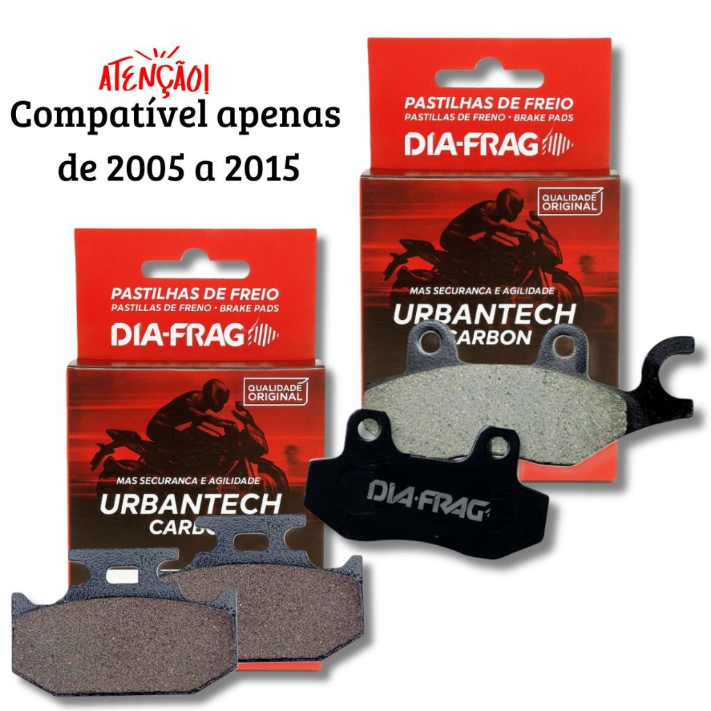 Kit Pastilhas Freio Fazer 250 - Diafrag 1 Kit Pastilhas Freio Fazer 250 - Diafrag
