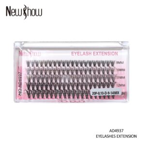 Cílios Postiços Mink 6D 100 Tufos Sem Nó