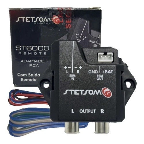 Adaptador RCA Stetsom ST6000 Automotivo 1 Conversor Adaptador De Fio Para Rca Stetsom St6000 Automotivo Com Aterramento e Blindagem