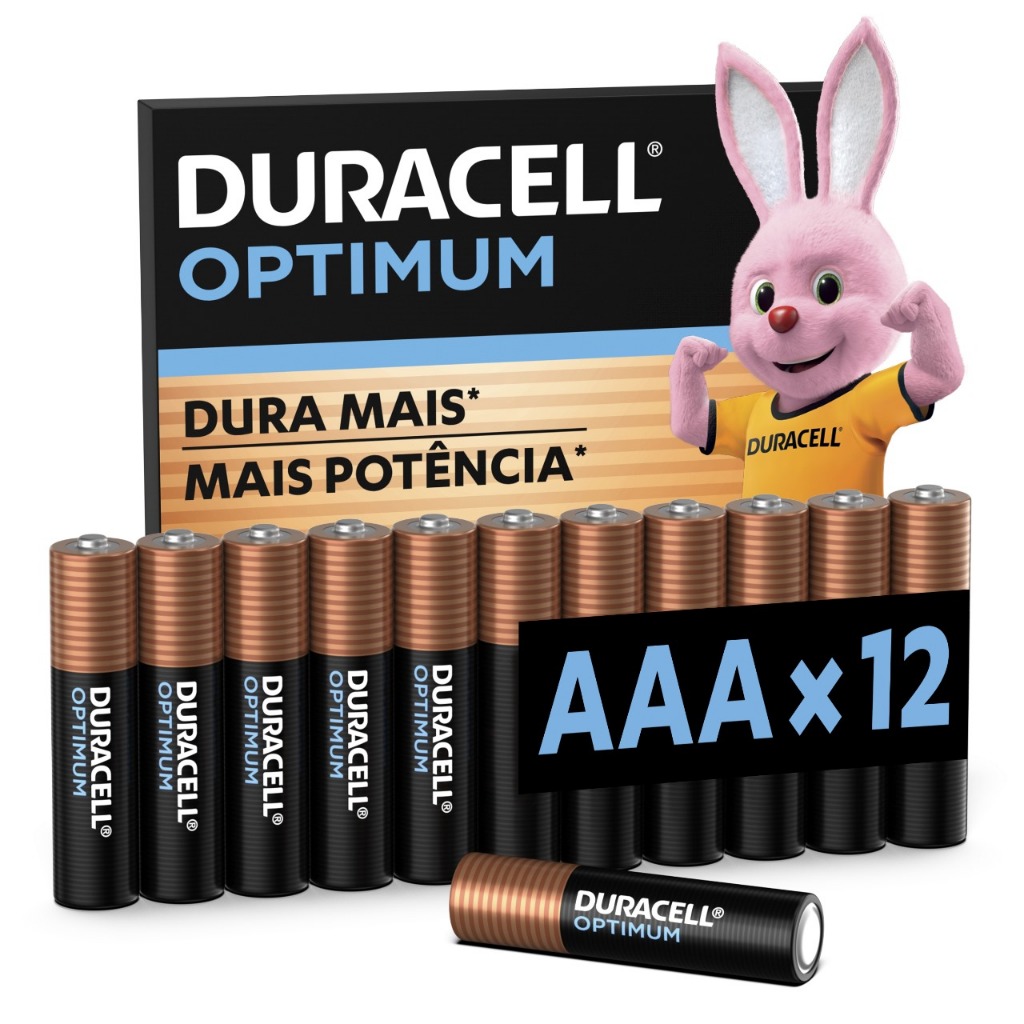 Pilhas Duracell Optimum AAA 12 Unidades 1 Pilhas Duracell Optimum AAA 12 Unidades