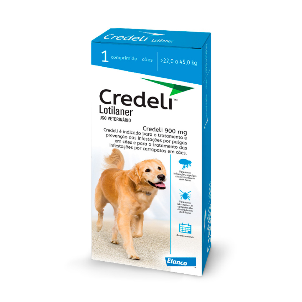 Antipulgas Credeli Elanco C?es 900mg 1 Antipulgas Credeli Elanco Cães 22 A 45kg 1 Comprimido