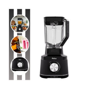 Liquidificador Linha Concept Potência de 1500w 3,1l Turbo Plq15a Com 12 Velocidades Philco