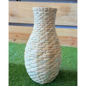 Vaso de Flor em Palha de Taboa