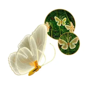 Borboleta LED Decorativa 40cm - Branco