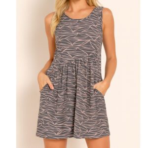 Vestido Feminino Soltinho com Elastano e Bolsos