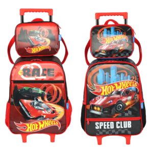 Mochila Escolar Hot Wheels – Rodinhas e Lancheira