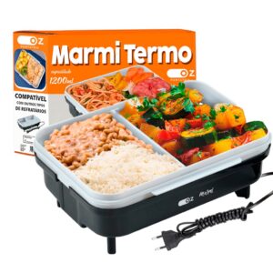 Marmita Elétrica Aquecedor De Alimentos com Tampa Bivolt