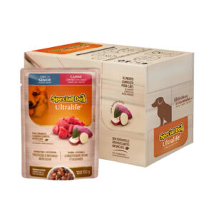 Kit 12 Sachês Special Dog Sênior Carne Ultra life 100g