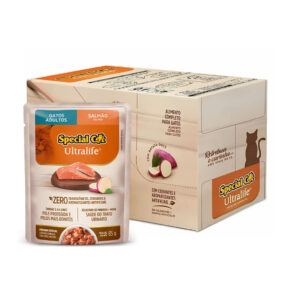Kit 12 Sachês Special Cat Adulto Salmão Ultra Life 85 g