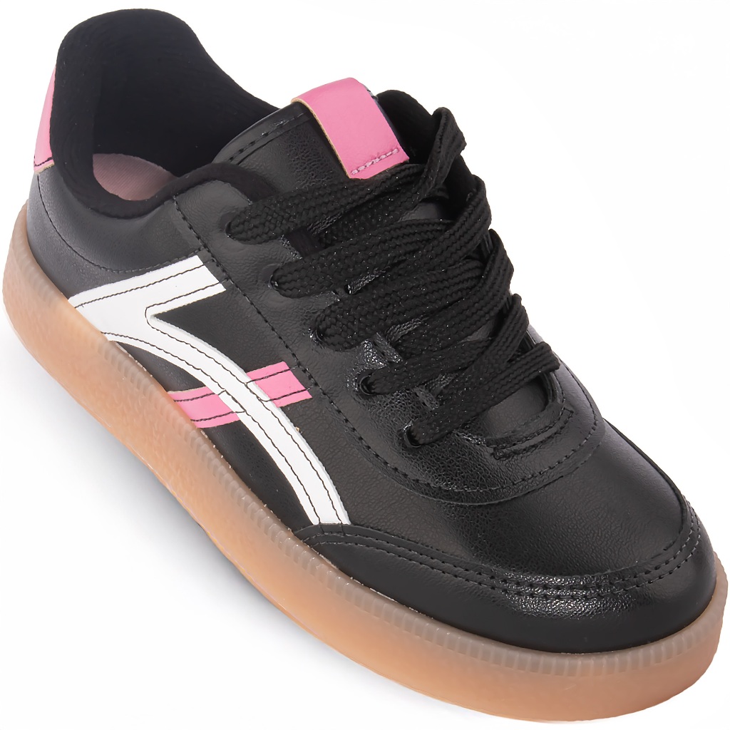 T?nis Molekinha Infantil Menina 2582 Preto 1 Tênis Molekinha Infantil Menina 2582 Preto