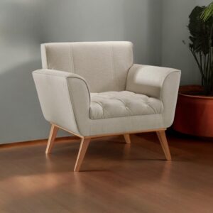 Poltrona Lyz Luxo Madeira Maciça Castellar