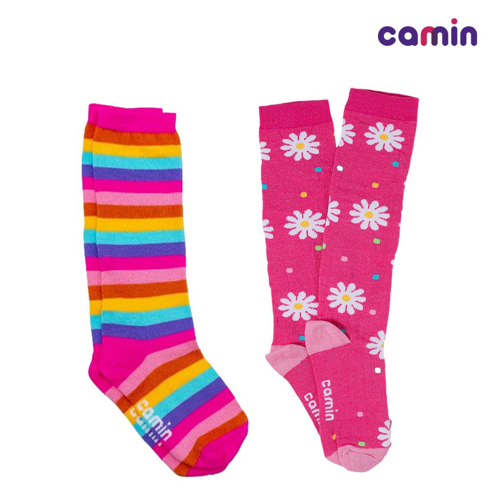 Meias Infantis Cano Longo Estampadas ? Tamanho ?nico 1 Meias Infantis Cano Longo Estampadas – Tamanho Único