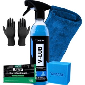 Kit Descontaminação Pintura - V-Lub + Barra Clay
