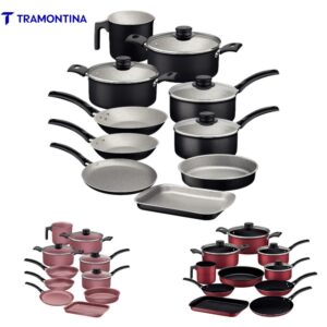 Jogo de Panelas Tramontina Turim 10 Peças Antiaderente