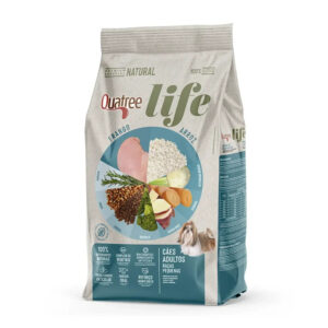 Ração Quatree Life Cães Adultos Raças Pequenas Frango e Arroz - 10,1kg