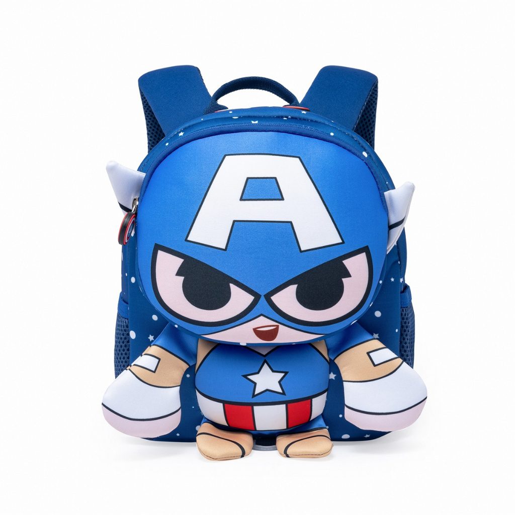 Mochila Infantil Capit?o Am?rica Marvel 1 Mochila Infantil Capitão América Marvel