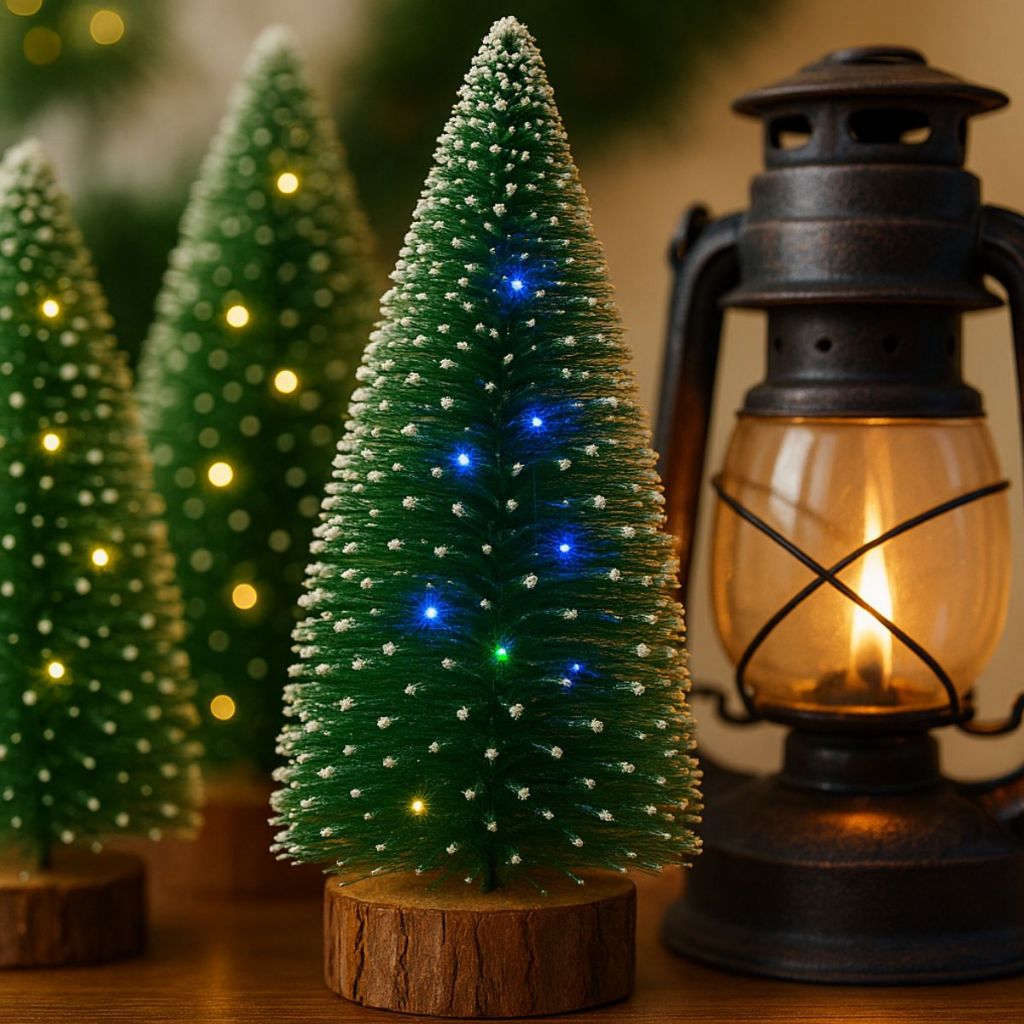 Pinheiro de Natal Decorativo 30cm - 3 Unidades 1 Pinheiro de Natal Decorativo 30cm - 3 Unidades