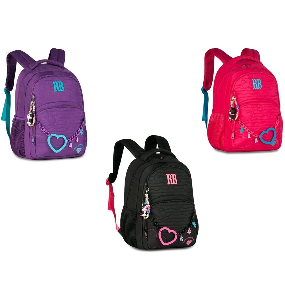Mochila Escolar Rebecca Bonbon Clio Cora??es 1 Mochila Escolar Rebecca Bonbon Clio Corações