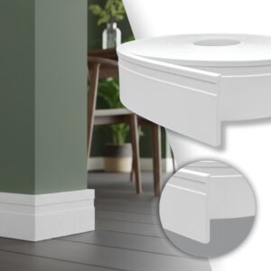 Rodapé Autocolante EVA Branco 7cm - 5m