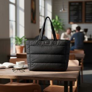 Bolsa Tote Puffer Espaçosa e Elegante