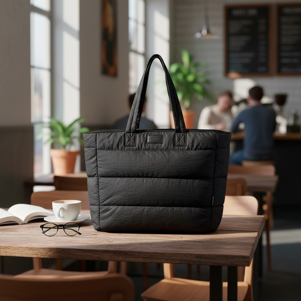 Bolsa Tote Puffer Espa?osa e Elegante 1 Bolsa Tote Puffer Espaçosa e Elegante
