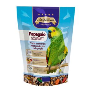 Ração Nutripássaros Para Papagaio Gourmet com Frutas 500g