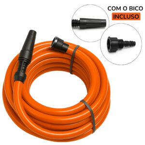 Mangueira Siliconada 1/2 Reforçada Flexível Anti Dobras Alta Vazão Com Bico Esguicho 10m a 50m