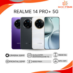 Realme 14 Pro+ 5G 512GB - Câmera 50MP