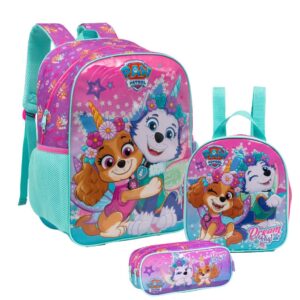 Mochila Escolar Rodinhas Patrulha Canina Skye 16
