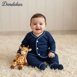 Pijama Manga Longa Bebê Menino Algodão