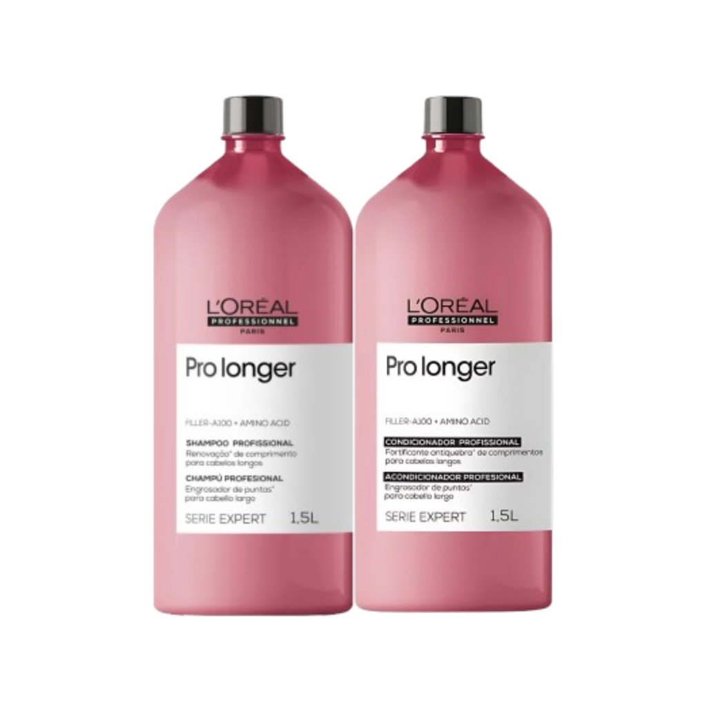 Kit L'Or?al Pro Longer Shampoo + Condicionador 1,5L 1 Kit L'Oréal Professionnel Pro Longer - Shampoo 1,5L e Condicionador 1,5L