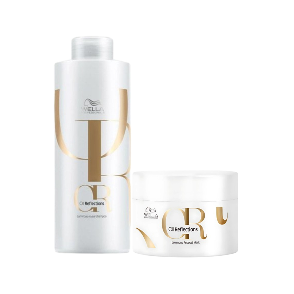 Kit Wella Oil Reflections Shampoo + Máscara 1 Kit Wella Professionals Oil Reflections - Shampoo 1L e Máscara 150ml