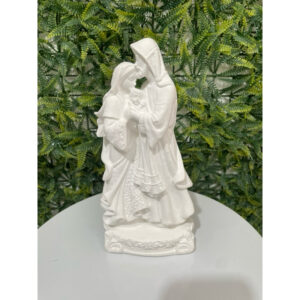 Escultura Sagrada Família em Gesso - 22cm