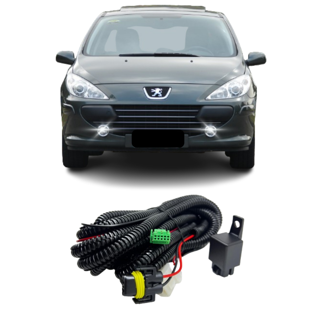 Chicote Farol Milha Peugeot 307 - Kit Completo 1 Chicote Farol Milha Peugeot 307 - Kit Completo