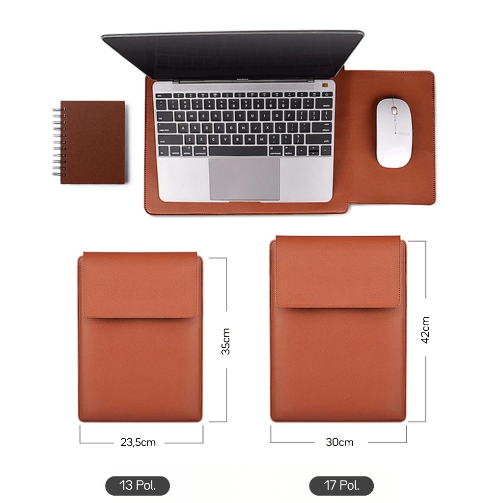 Capa Notebook Couro PU 13/15/17 1 Capa Notebook Couro PU 13/15/17