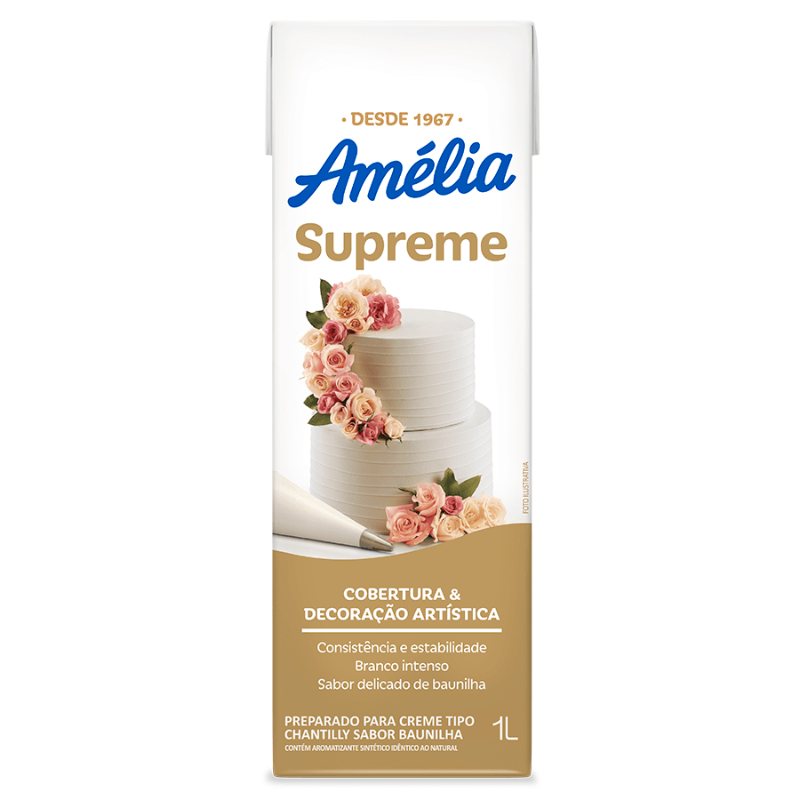 Chantilly Mix Supreme Am?lia 1L - Baunilha 1 Chantilly Mix Supreme Amélia 1L - Baunilha