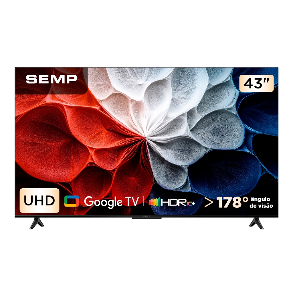 Smart TV 43" 4K UHD Google Android HDR
