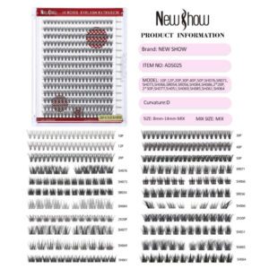 Cílios Tufos Sem Nó AD5025 - 0.07D Mix