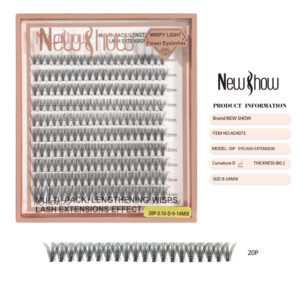 Cartelas de Cílios Tufo Tufinho 0.07D Mix