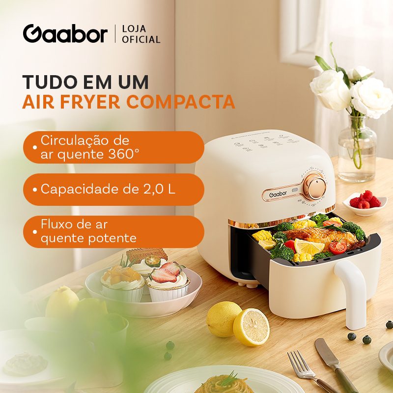 Air Fryer Gaabor 1,4L 900W 127V 1 Air Fryer Gaabor 1,4L 900W 127V