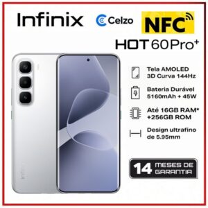Infinix Hot 60 Pro+ NFC - Smartphone Prata Titânio