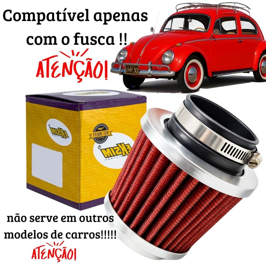 Filtro de Ar Esportivo Fusca 17213-KPF-960 1 Filtro de Ar Esportivo Fusca 17213-KPF-960