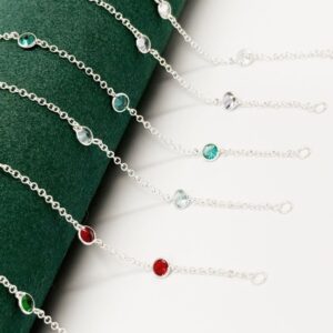 Pulseira Prata Zircônia Redonda 925