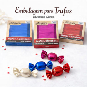 Embalagens para Trufas 15x16cm - 200unidades