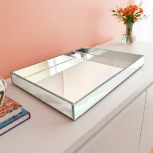 Bandeja Espelhada Retangular 30x20cm