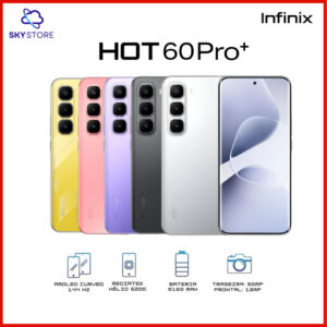 Infinix Hot 60 Pro+: 256GB, 8GB RAM, Tela Curva