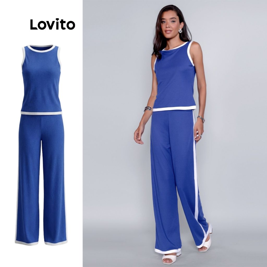 Conjunto Regata e Cal?a Malha Canelada 1 Conjunto Regata e Calça Malha Canelada