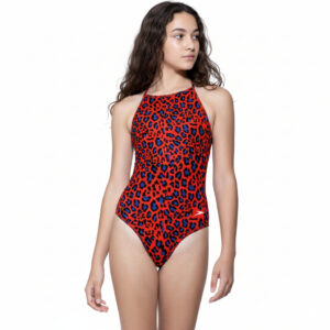 Maiô Juvenil Alças Finas Proteção UV Tecido Antiodor New Cross Jaguar Speedo - VERMELHO
