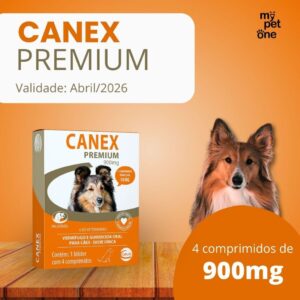 Canex Premium 900 mg Ceva Vermífugo para Cães - 4 Comprimidos